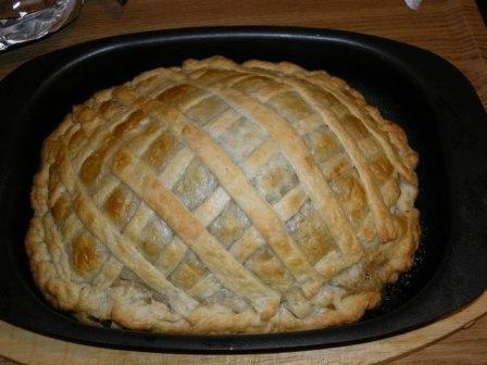 Свиная корейка с грибами